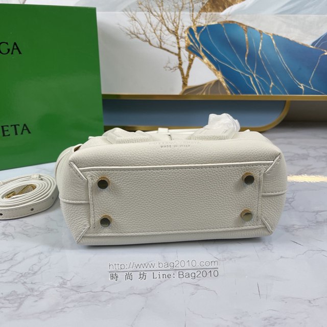 Bottega veneta高端女包 KF008 寶緹嘉荔枝紋石膏白arco29 BV經典款mini手拎肩背包  gxz1222